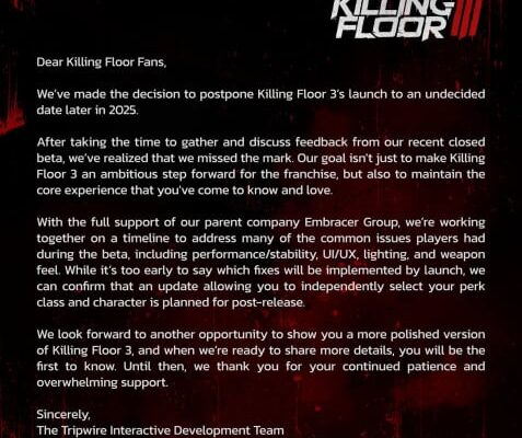 Релиз Killing Floor 3 отложили на несколько месяцев из-за критики бета-версии