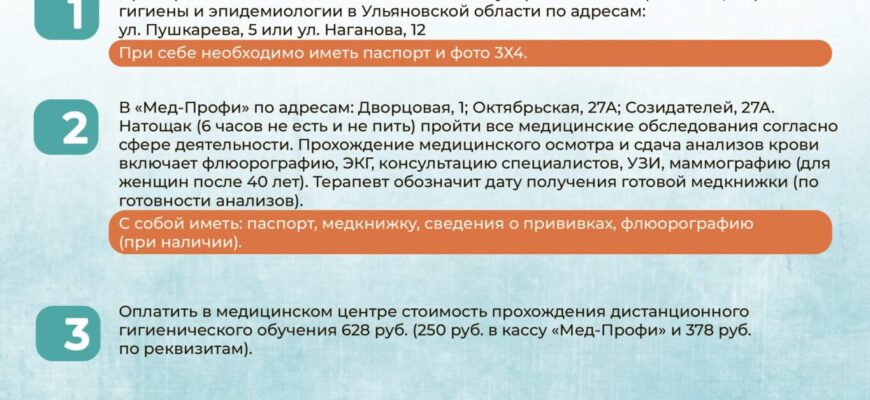 Оформление медицинской книжки в клинике: Все, что нужно знать